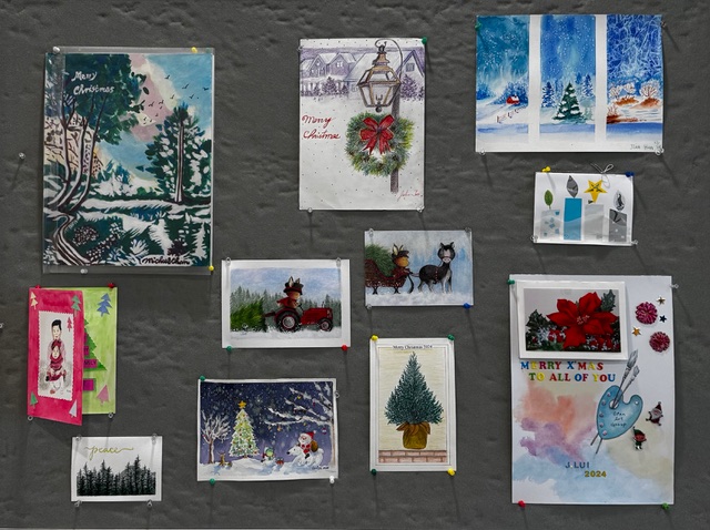 December 2024 display board